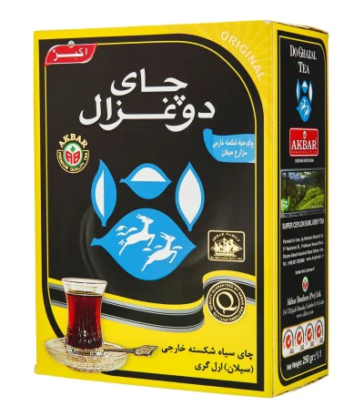 دوغزال چای سیاه عطری ۲۵۰ گرم