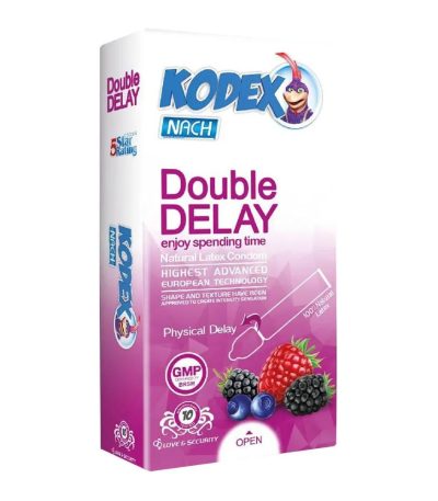 کاندوم تاخیری کدکس مدل Double Delay بسته ۱۰ عددی