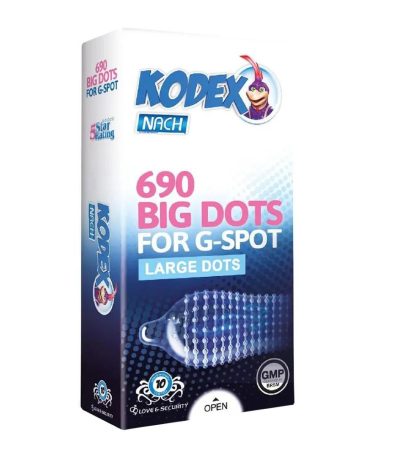 کاندوم خاردار کدکس مدل Big Dots بسته ۱۰ عددی