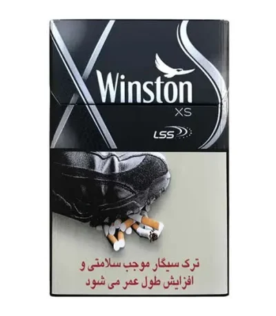 سیگار وینستون XS نانو مشکی نقره‌ای