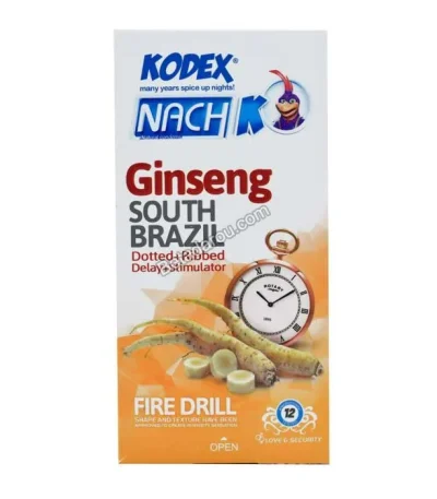 کاندوم تاخیری کدکس مدل Ginseng بسته ۱۲ عددی