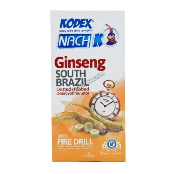 کاندوم تاخیری کدکس مدل Ginseng بسته ۱۲ عددی