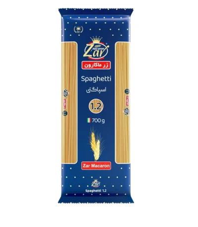 اسپاگتی قطر ۱.۲ زر ماکارون ۷۰۰ گرم