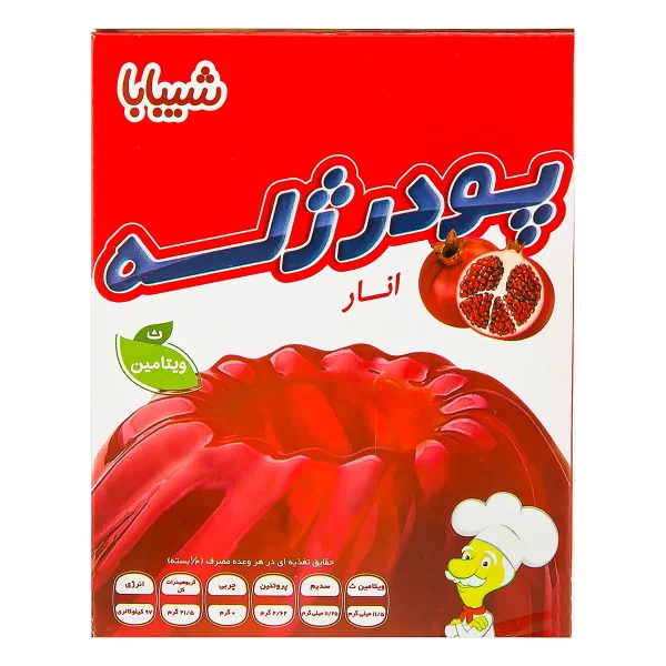 پودر ژله انار شیبابا ۱۰۰ گرم