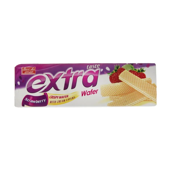 شیرین عسل ویفر اکسترا توت‌فرنگی ۶۰ گرم