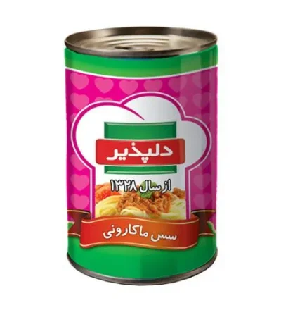 دلپذیر کنسرو سس ماکارانی ۴۰۰ گرم