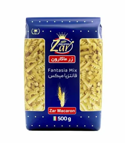 ماکارونی فرمی فانتزیا میکس زر ماکارون ۵۰۰ گرم