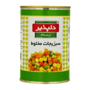 دلپذیر کنسرو سبزیجات مخلوط ۴۲۰ گرم