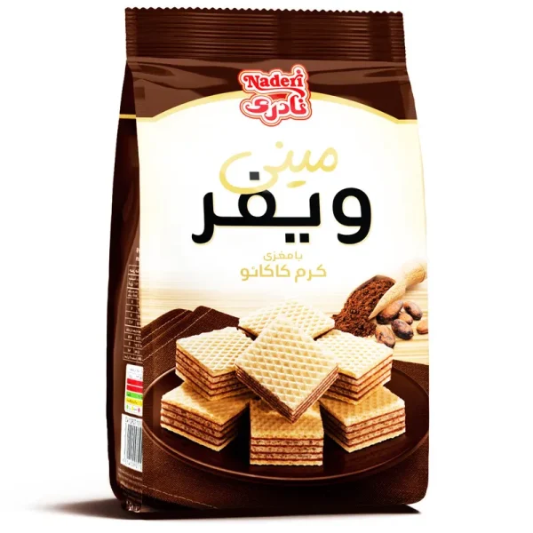 نادری مینی ویفر کاکائویی ۹۰ گرم