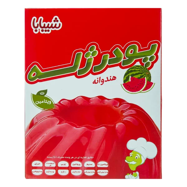 پودر ژله هندوانه شیبابا ۱۰۰ گرم