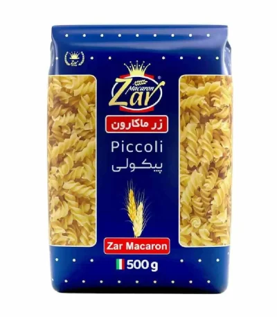 ماکارونی فرمی پیکولی سبزیجات زر ماکارون ۵۰۰ گرم