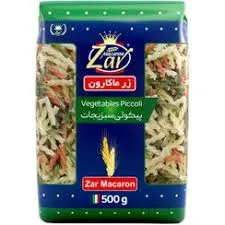 ماکارونی فرمی پیکولی سبزیجات زر ماکارون ۵۰۰ گرم