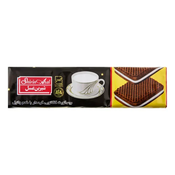شیرین عسل بیسکویت کرمدار کاکائویی ۱۲۰ گرم