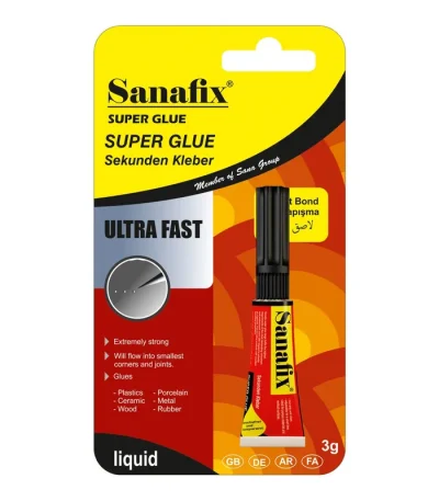 چسب قطره‌ای Sanafix وزن ۳ گرم