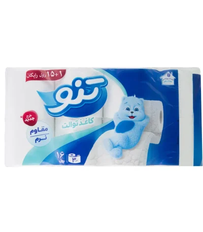 دستمال کاغذی رولی تنو ۱۶ عددی