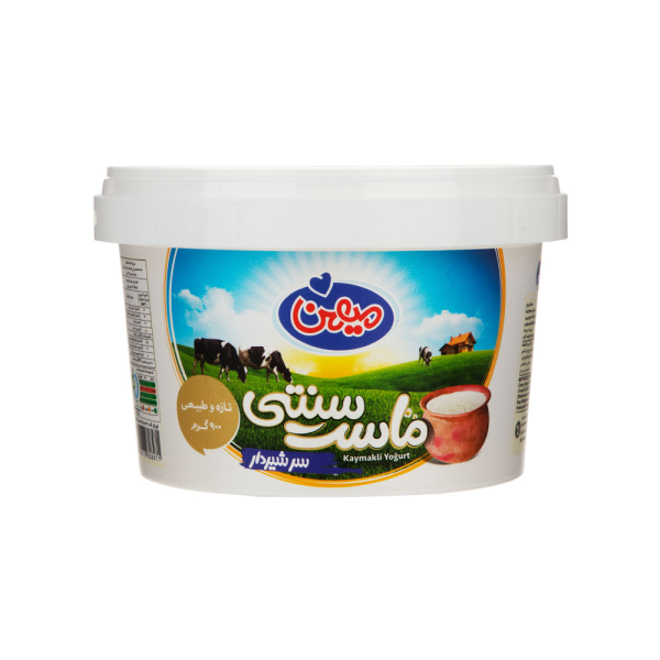 میهن ماست سنتی ۹۰۰ گرم سرشیردار