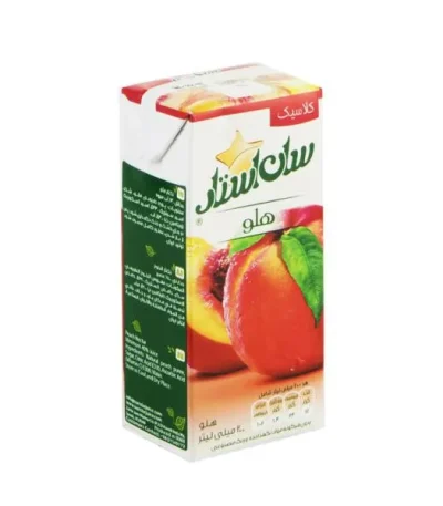 سان‌استار آبمیوه طبیعی هلو ۲۰۰ میلی‌لیتر