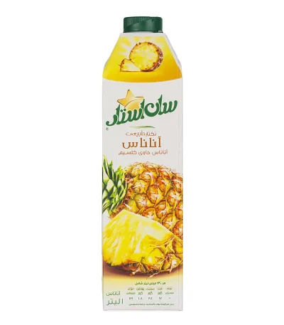 سان‌استار آبمیوه طبیعی آناناس ۱ لیتر