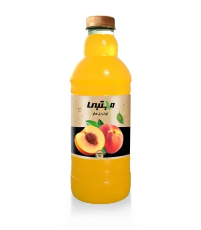 مجتبی آبمیوه طبیعی هلو بدون گاز ۹۵۰ میلی‌لیتر