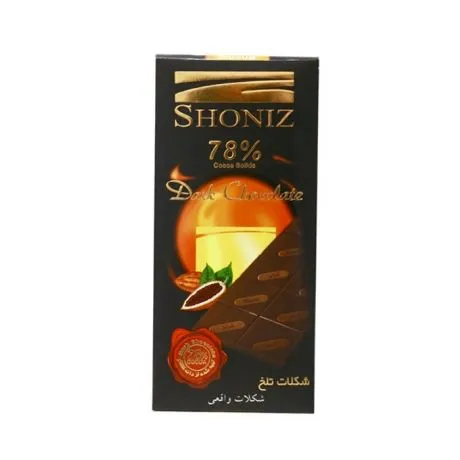 fOZLEcu0dvqQ2cxBKZX7z68SJHktQtGVfe1G8F2Vn8asm7GvZe شونیز شکلات تلخ ۷۸ درصد ۱۰۰ گرم