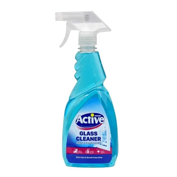اکتیو اسپری شیشه پاک کن آبی ۵۰۰ میلی‌لیتری