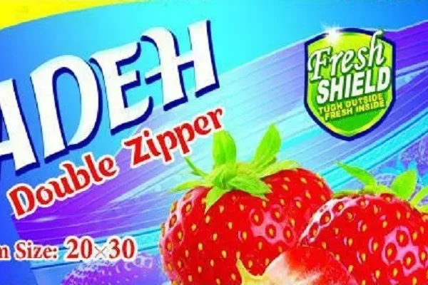  پلاستیک زیپ‌کیپ آزاده ۲۰×۳۰ سانتی‌متر، ۲۵ عددی