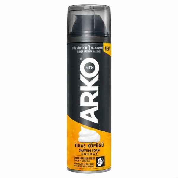 فوم اصلاح آرکو من Energy+ حجم ۲۰۰ میلی‌لیتر
