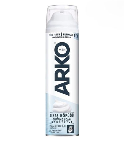 فوم اصلاح Arko Men Sensitive حجم ۲۰۰ میلی‌لیتر